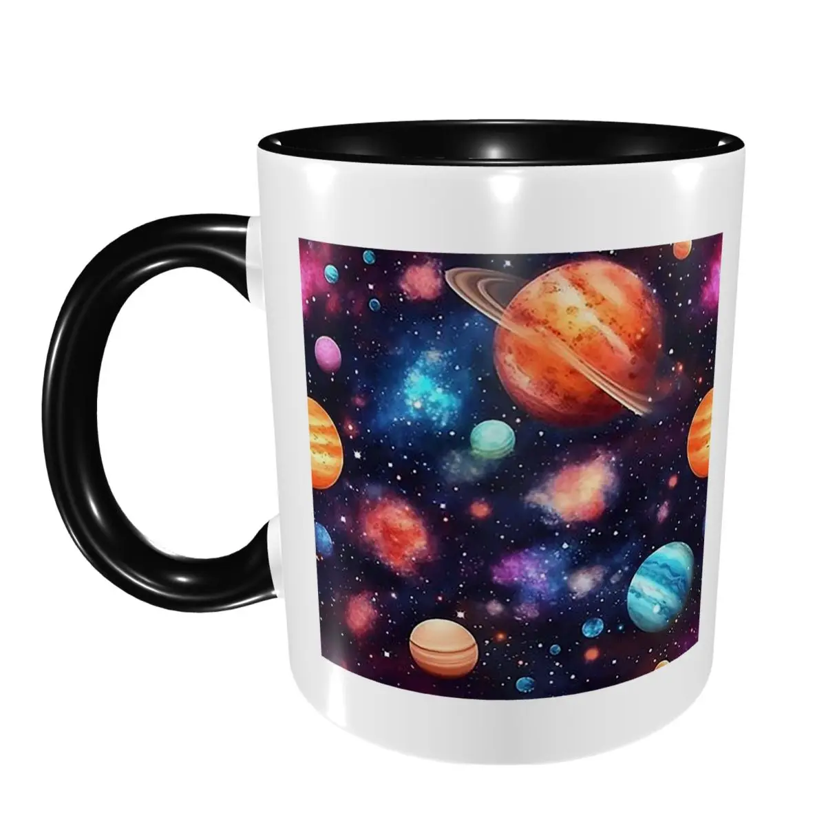 Solar System Space Planets Universe Mug Funny Ceramic Coffee Cups Tea Mugs Milk Cup Drinkware Gift for Woman Man