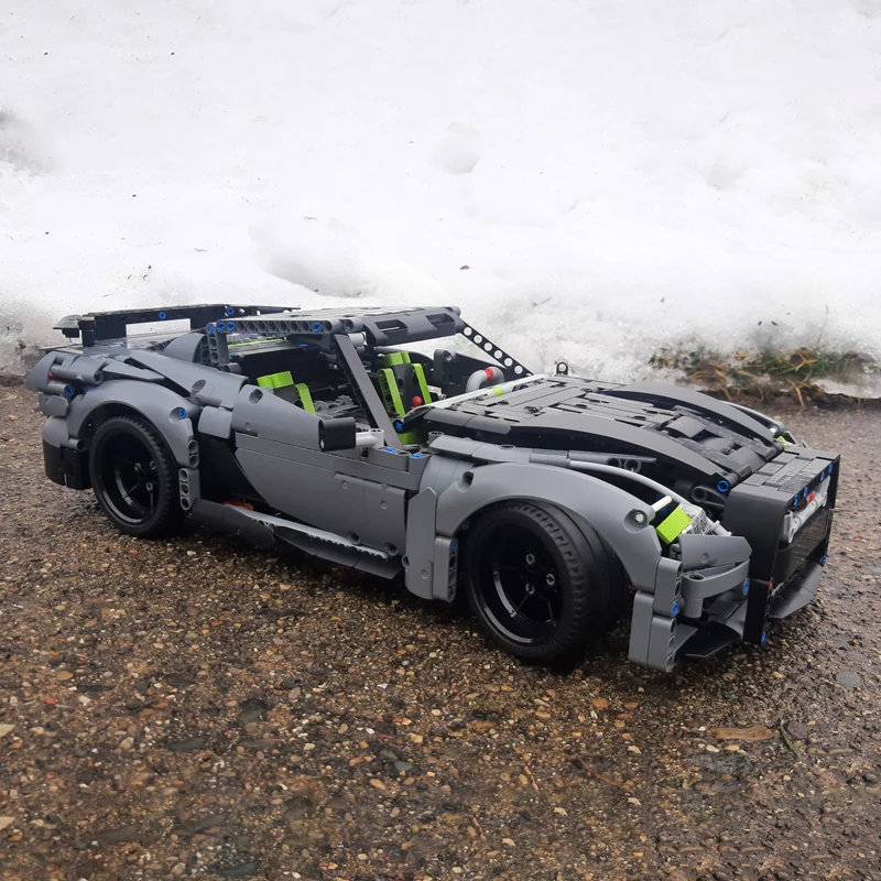 In Stock GT-R R35 Supercar Model Building Blocks DIY Racing Car Vehicle Sport Assemble Bricks Children Birthday Toy Gift 42156-B