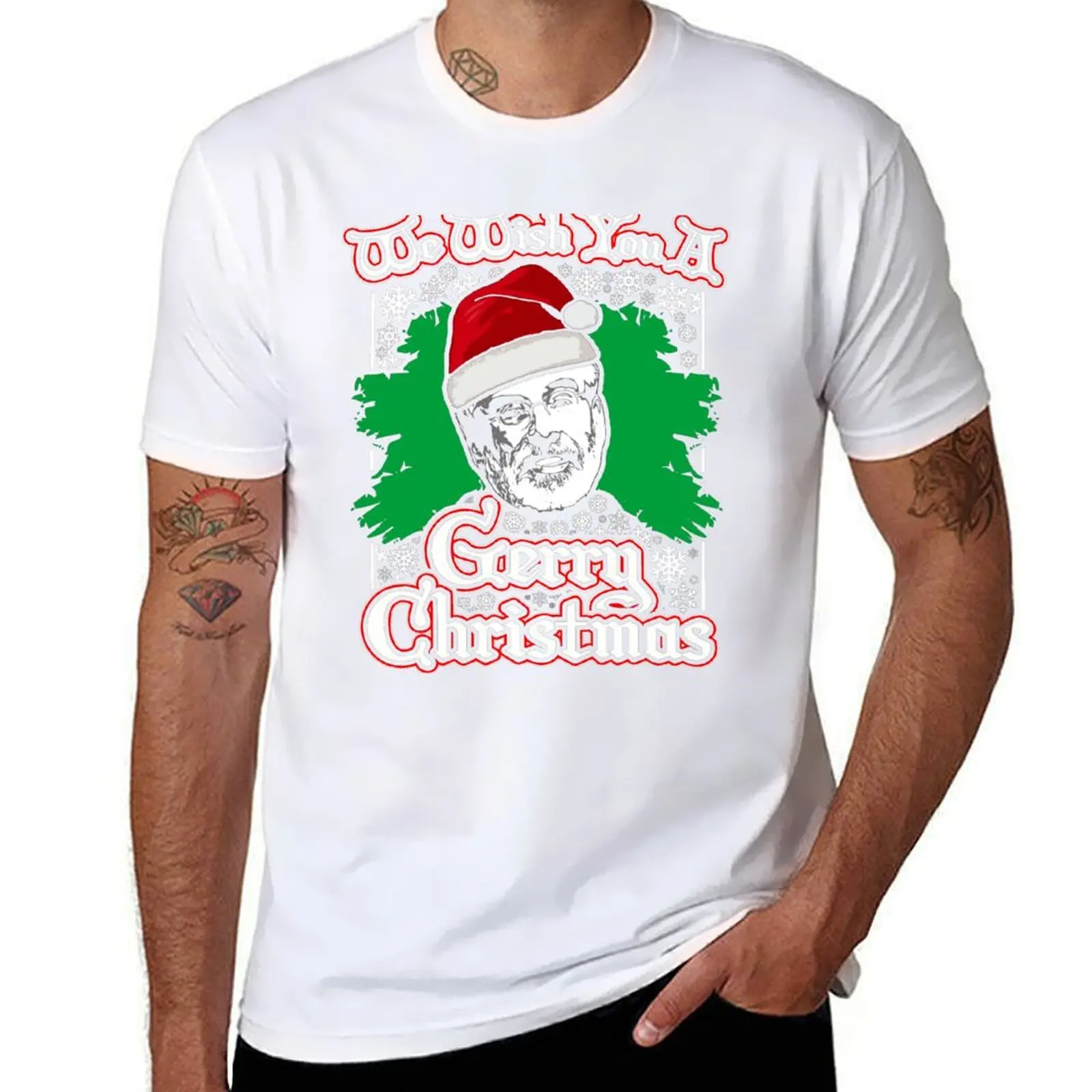 

We Wish You A Gerry Christmas T-Shirt funny t shirts man t shirts for man cotton soft T-Shirt