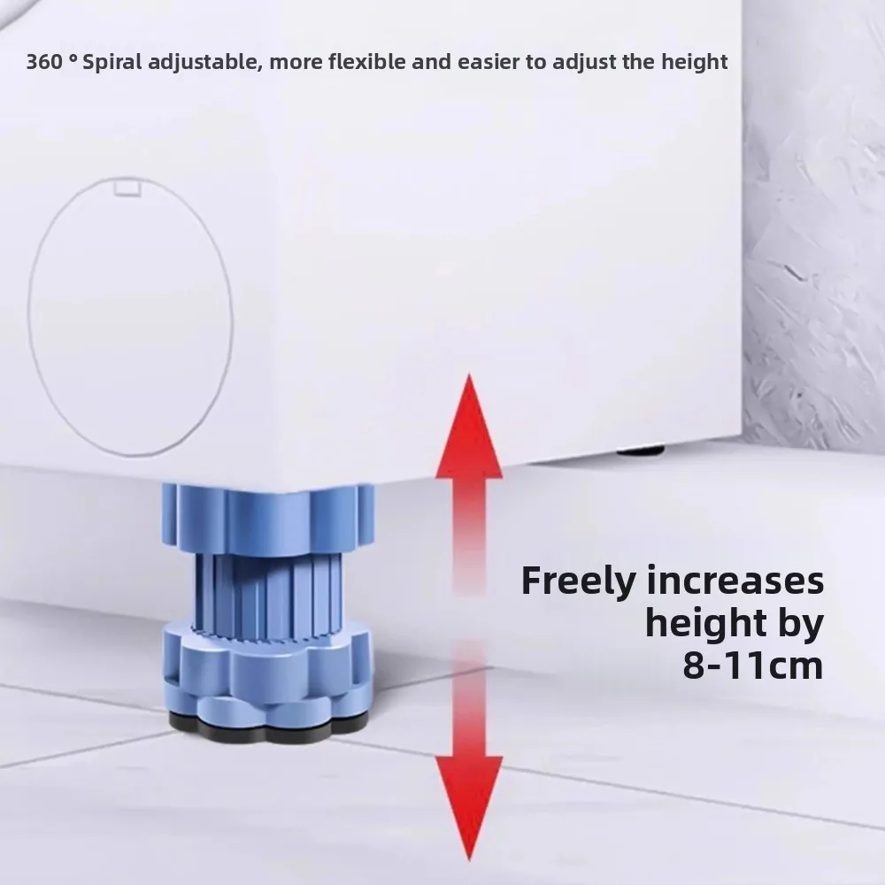 Multi-Functional Washing Machine Shockproof Pad Anti-Slip Adjustable Shock Mute Pads Universal Furniture Foot Pad