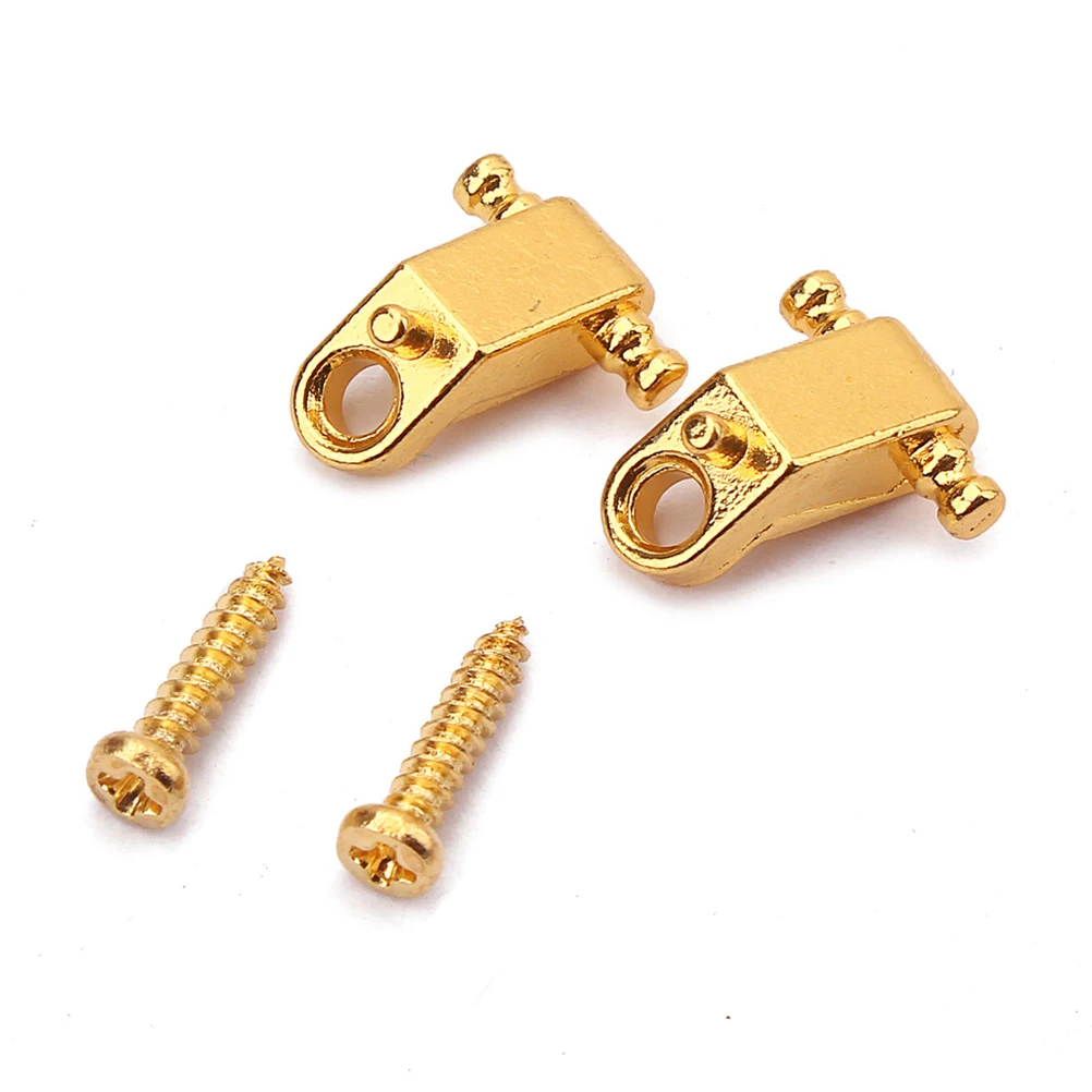 

2 Sets Electric Guitar Roller String Tree Retainer Metal Lightweight Compatible Guitar Parts Accessories