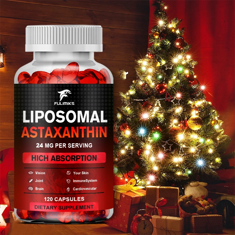 Astaxantina liposomal 24 mg - Apoya la salud ocular, cardiovascular, articular y de la piel tan bien como inmunidad y acelera el metabolismo