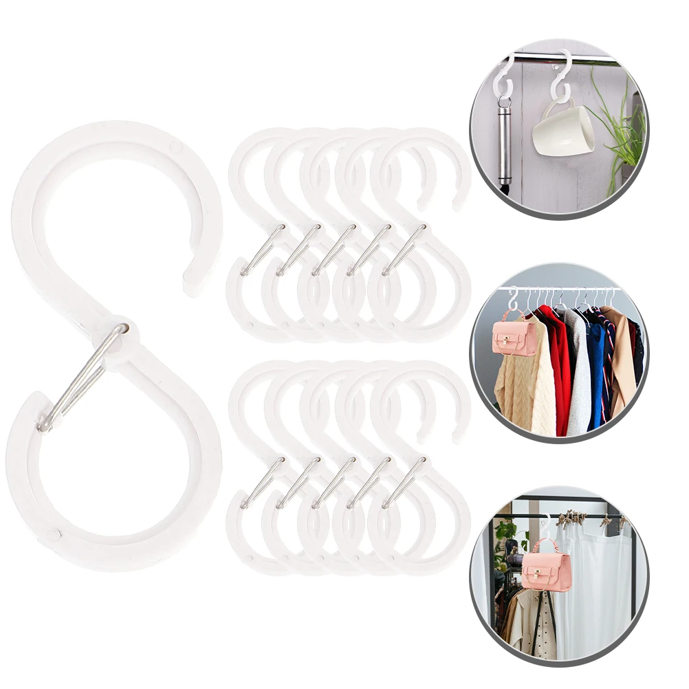 

16Pcs S Shape Hooks Heavy Duty Modern Minimalist Kitchen Bathroom Closet Hat Towel Hangers Purse Hanger Backpack Hanger