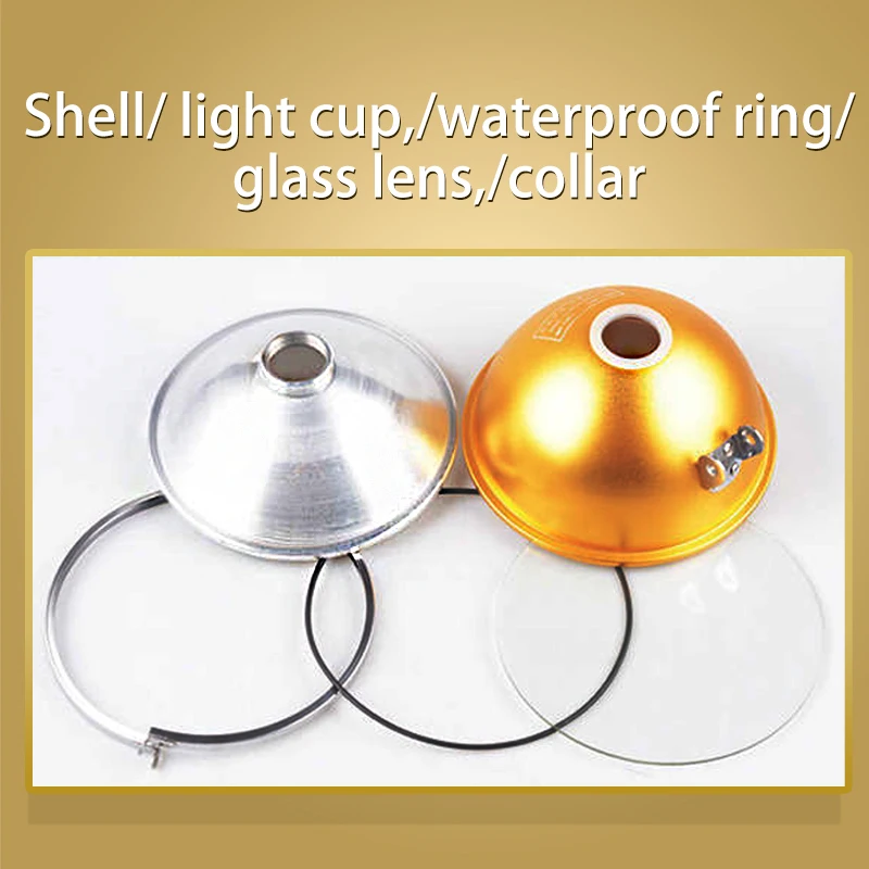 H3/H4 Light Bulb Special Lamp Cup Metal Smooth Concentrating Cup  Aluminum Alloy Focusing Lamp Holder Xenon Lamp