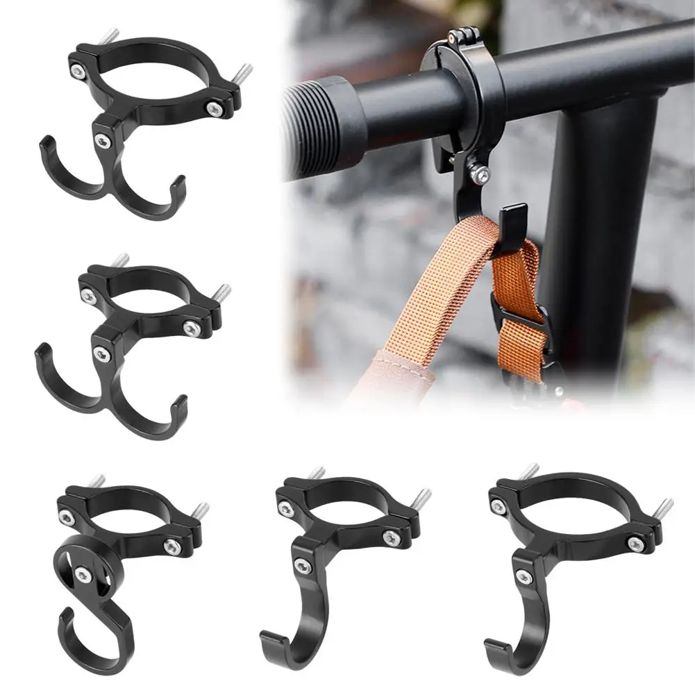 Electric Scooter Hooks Simple Bike Shelf Tube Storage Double Rack Ebikes Buckle Helmet Hooks Hooks Hanger Portable Metal D6U2