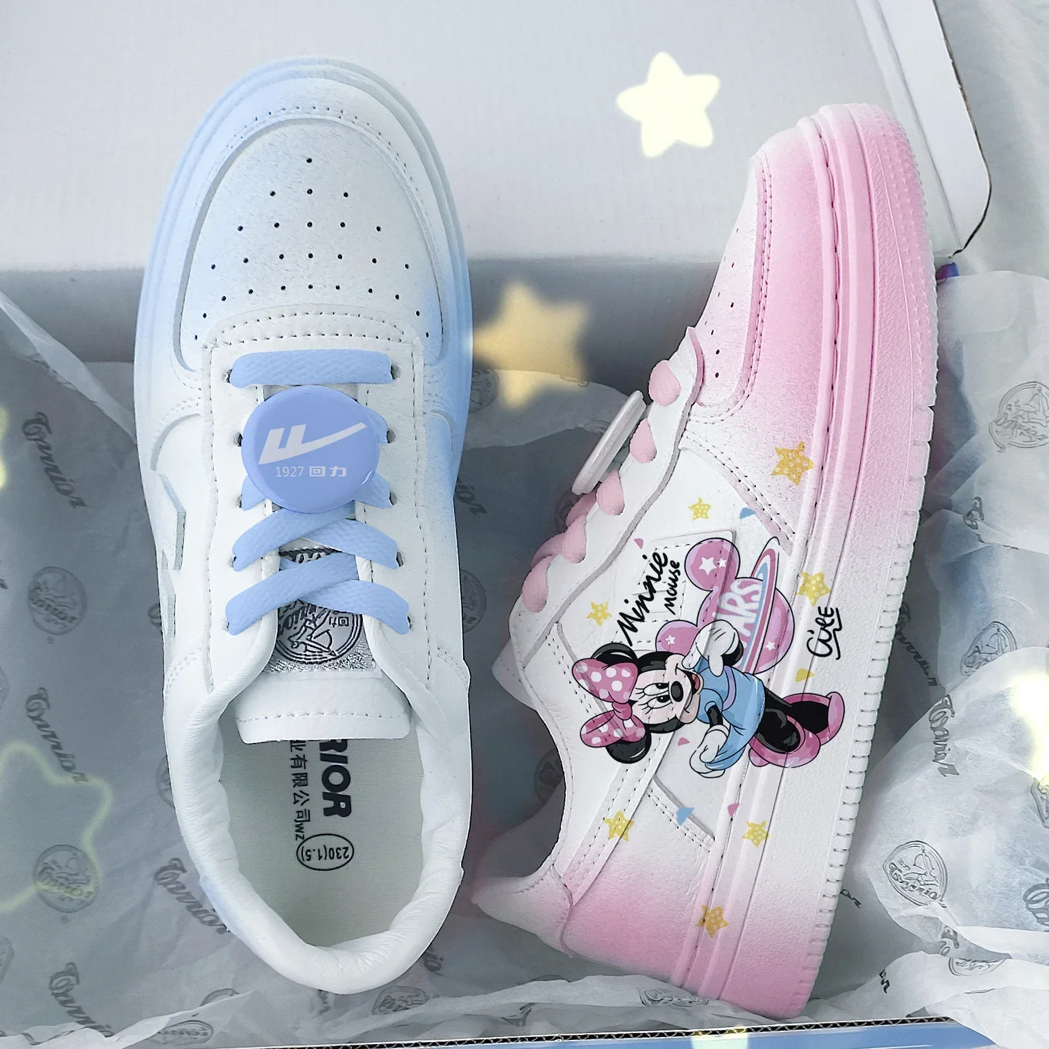 New Disney cartoon girls Mickey Mouse Minnie princess scarpe Casual carine scarpe sportive con fondo morbido antiscivolo per regalo da donna