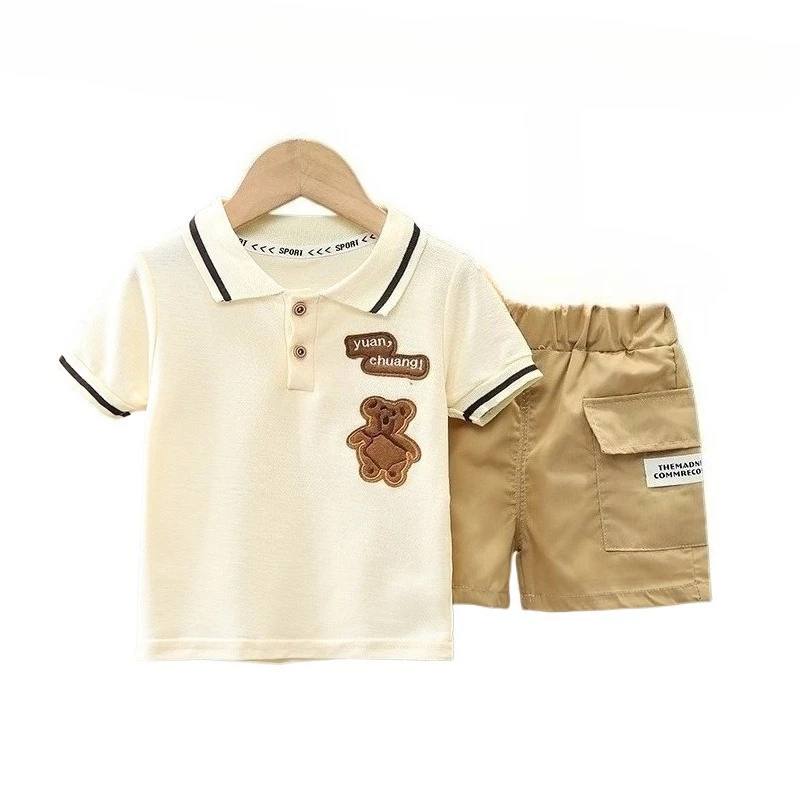 New Summer Baby Clothes Suit Children Boys T-Shirt Shorts 2Pcs/Sets Kids Clothing Infant Casual Sports Costume Toddler Outfits