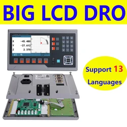BIG LCD DRO 2 3 4 5 Axis Digital Readout 13 Languages Display YH800-2P YH800-3P YH800-4P YH800-5P TTL DB9