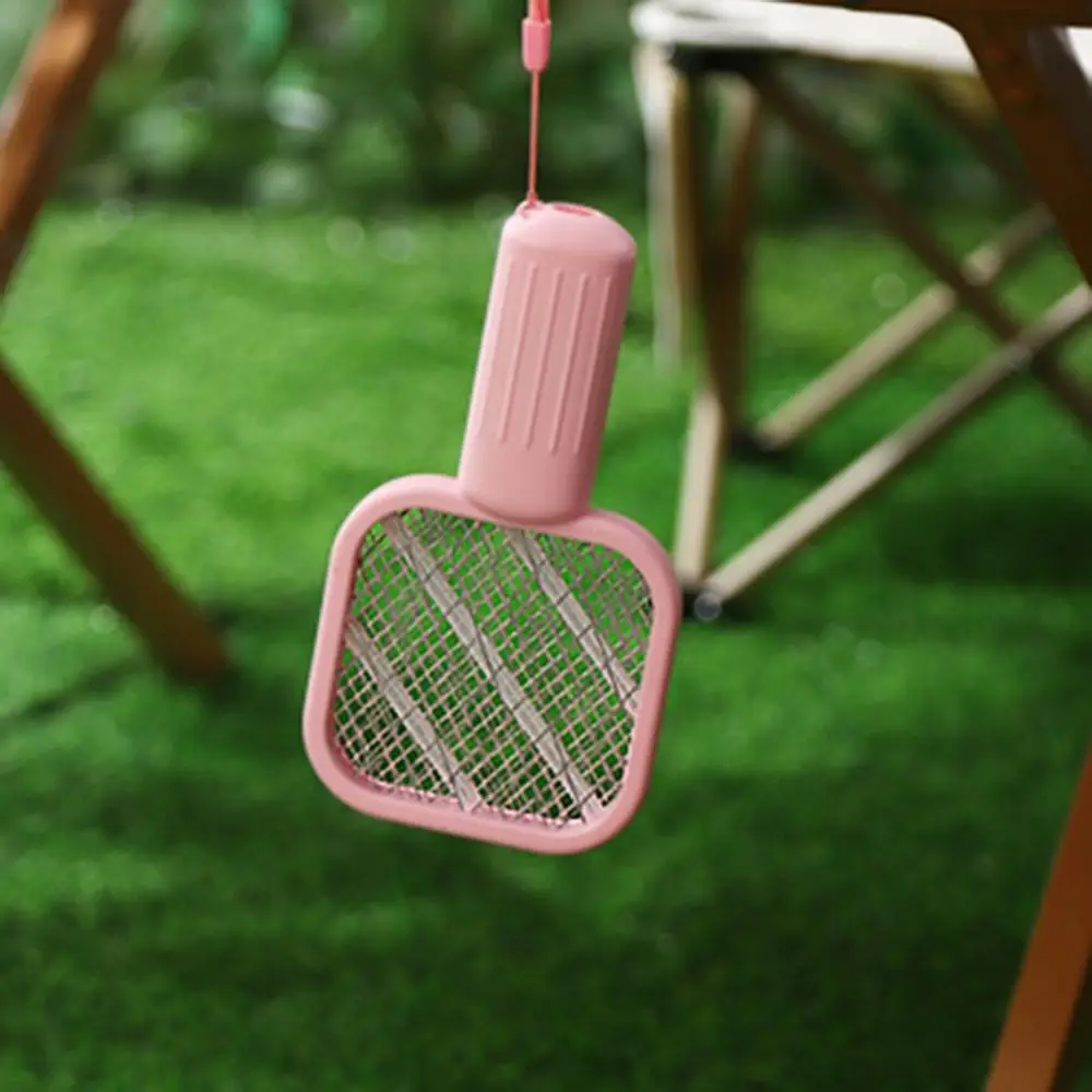 Matamoscas compacto Mini USB, luz UV, descarga eléctrica, lámpara antimosquitos, red de seguridad, raqueta de insectos Simple para el hogar