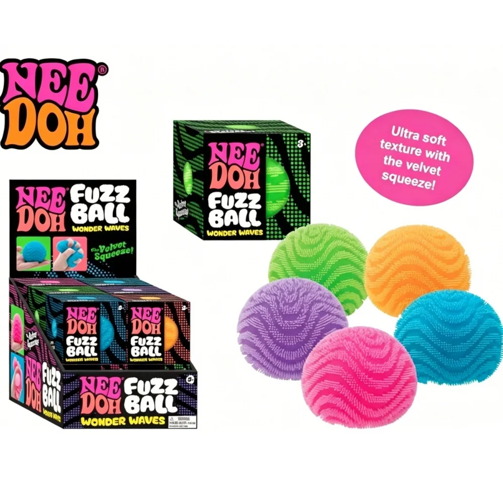 NeeDoh Fuzz Ball Blind Box Series Desktop Ornament Stress Relief Toys Suitable For People Under Pressure Fun Soft Stress Ball
