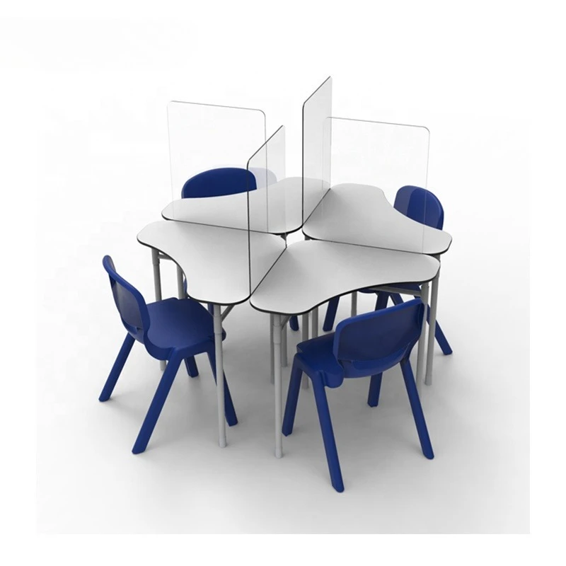 

Modern wooden student table with adjustable school furniture