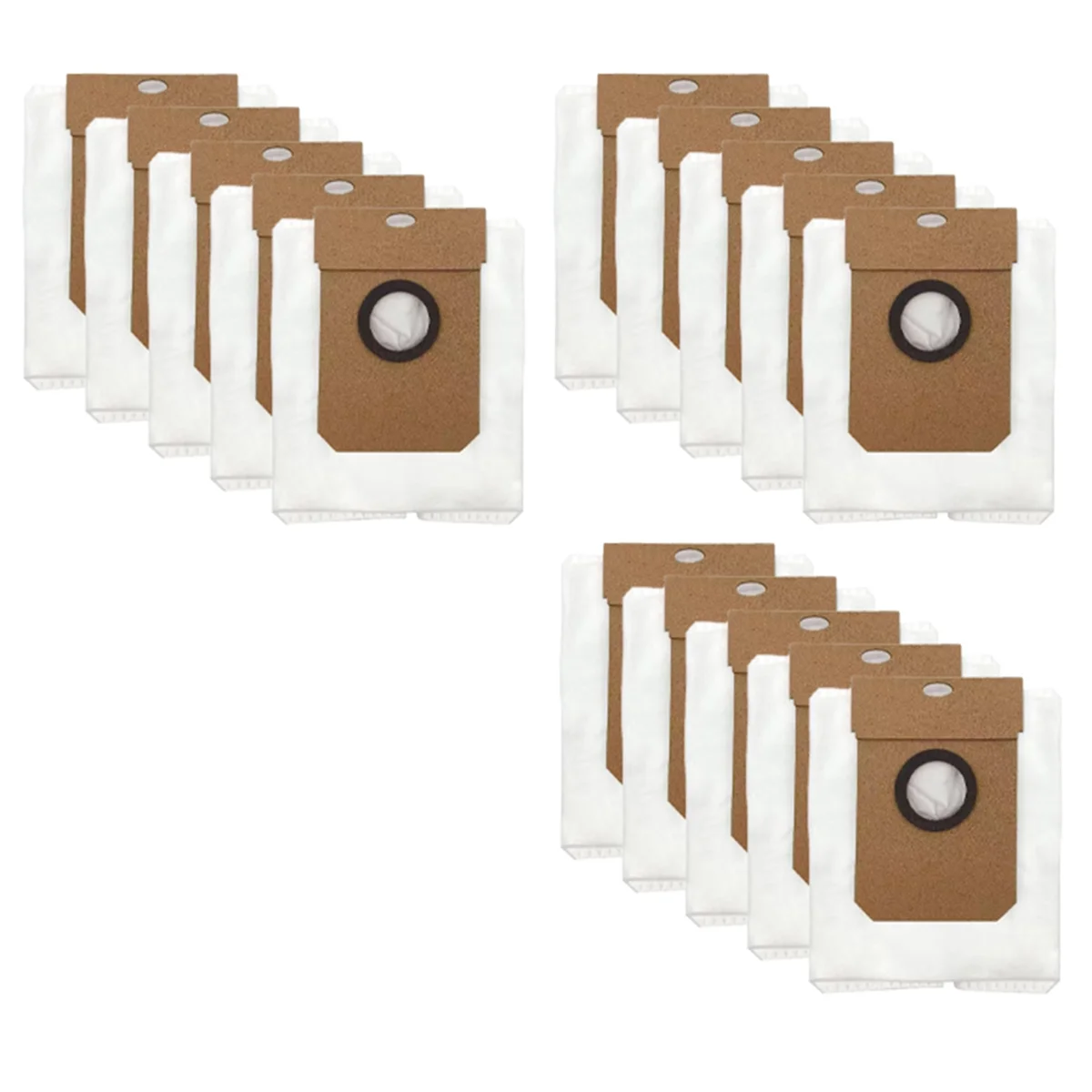 15PCS Dust Bag Accessories for Conga 1090/8090 Ultra/10000/ 9090 AI / 7490/Eufy L50/ L60 SES /Viomi Alpha 3Pro