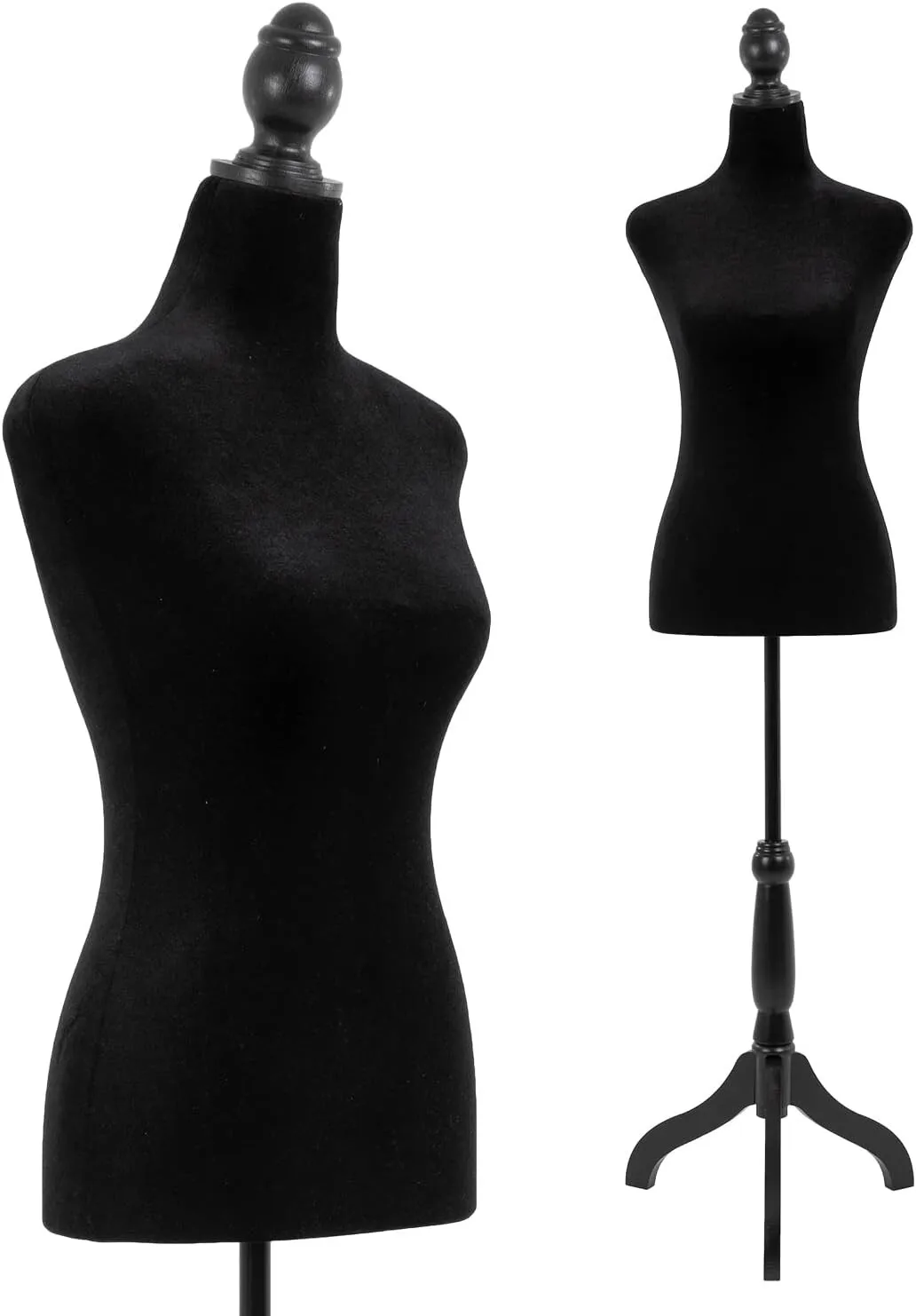 

Mannequin Body Dress Form Torso Female Manikin 49.6-63.4 Inch Height Adjustable