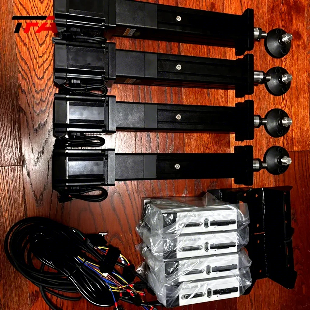 Amusement Adult Dynamic Racing Game Racing 40160 Aluminum Simulator Cockpit Four-axis G-force Electric Cylinder 4 Dof Motion Set