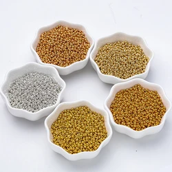 3.0MM Round Glass Beads 1 Bag 10 Grams 280 Pieces Metallic Color Loose Beads Diy Bracelet Necklace Accessories