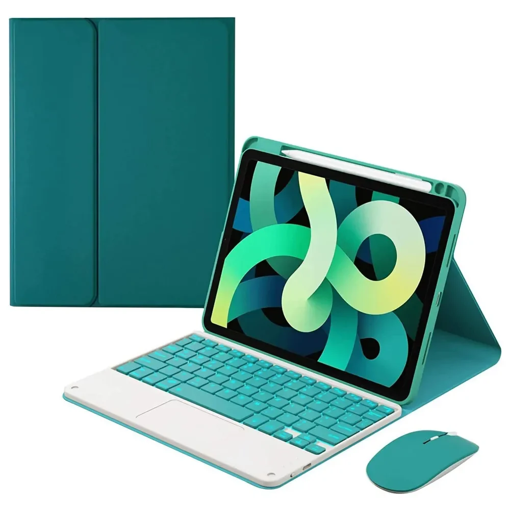 Magic Case Keyboard for Xiaomi Pad 5 Pad 5 Pro Bluetooth Keyboard Cover With LED Backlit Wireless Arabic Russian Spanish Teclado