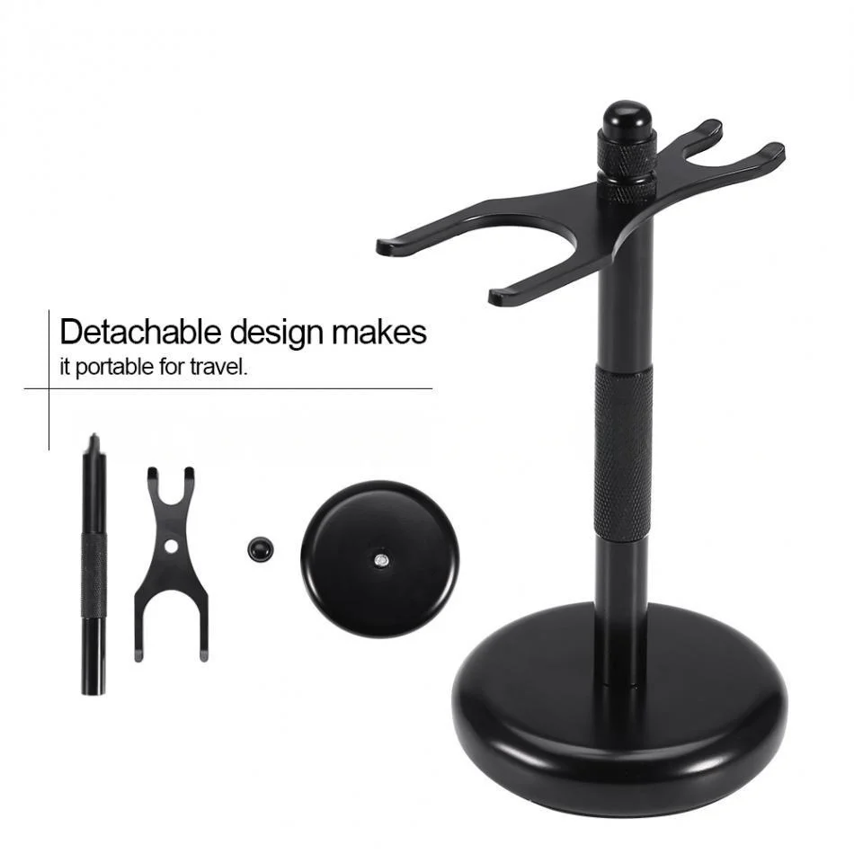 Detachable Design Safety Razor Holder Shaving Brush Stand , Metal Material , Weighted Bottom for Extra Stability