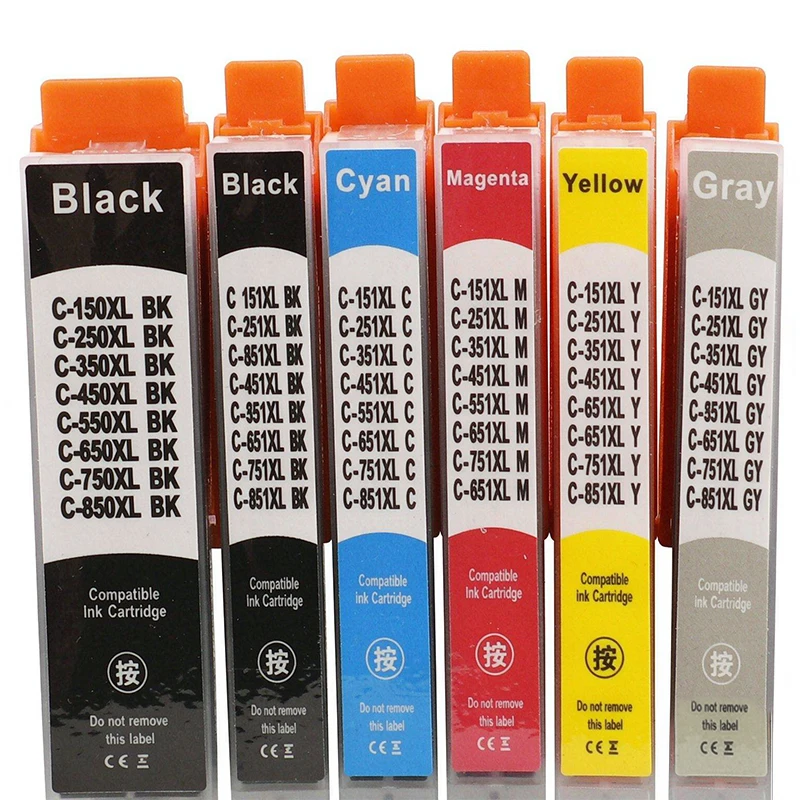 PGI-450 CLI-451 Compatible Ink Cartridge For Canon PIXMA MG5440 MG5540 MG5640 MG6440 IP7240 MX924 IX6540 IX6840 Printer