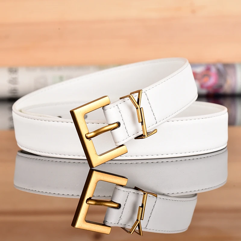 2.8cm Classic Belt Luxury Designer Famous Brand High Quality Leather Hot Women Belts For Dress