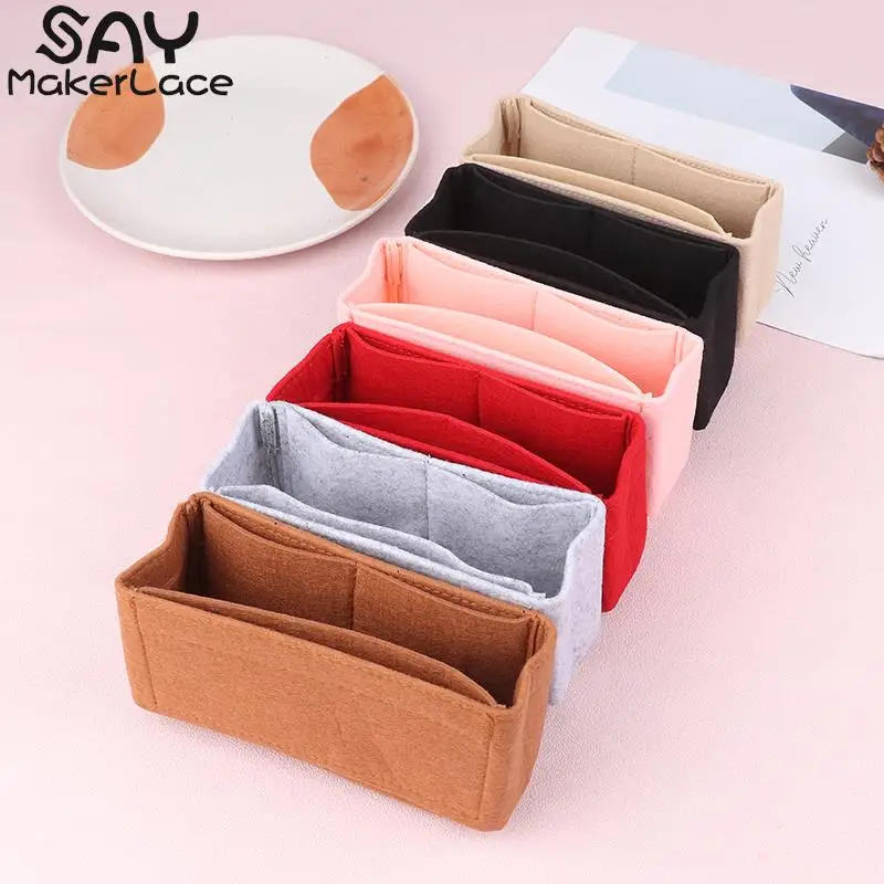 1PCS Felt Purse Insert Bag Organizer For Mini Bag Storage Bag The Liner Bag Handbag Liner Bag