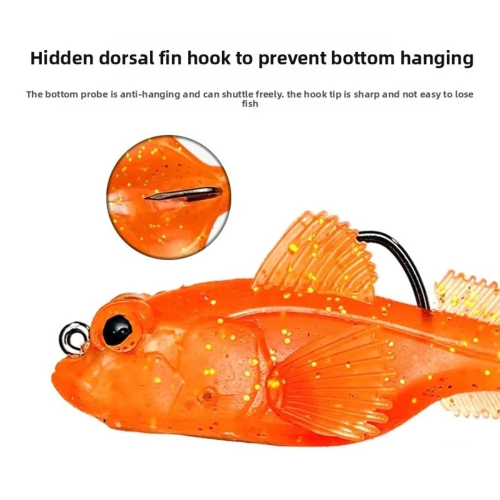 2 قطعة 9 جرام الوزن سيليكون جوبي إغراء 12 جرام الوزن تهزهز هوك TPE الصيد إغراء مادة لينة جثم معالجة سويمبيتس سويم الصيد