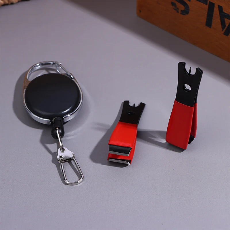 Portable Stainless Steel Sea Fishing Rock Line Cutters With Hoist Buckle Slip Line Fishing Tool Multifunctional Fshing Nippers