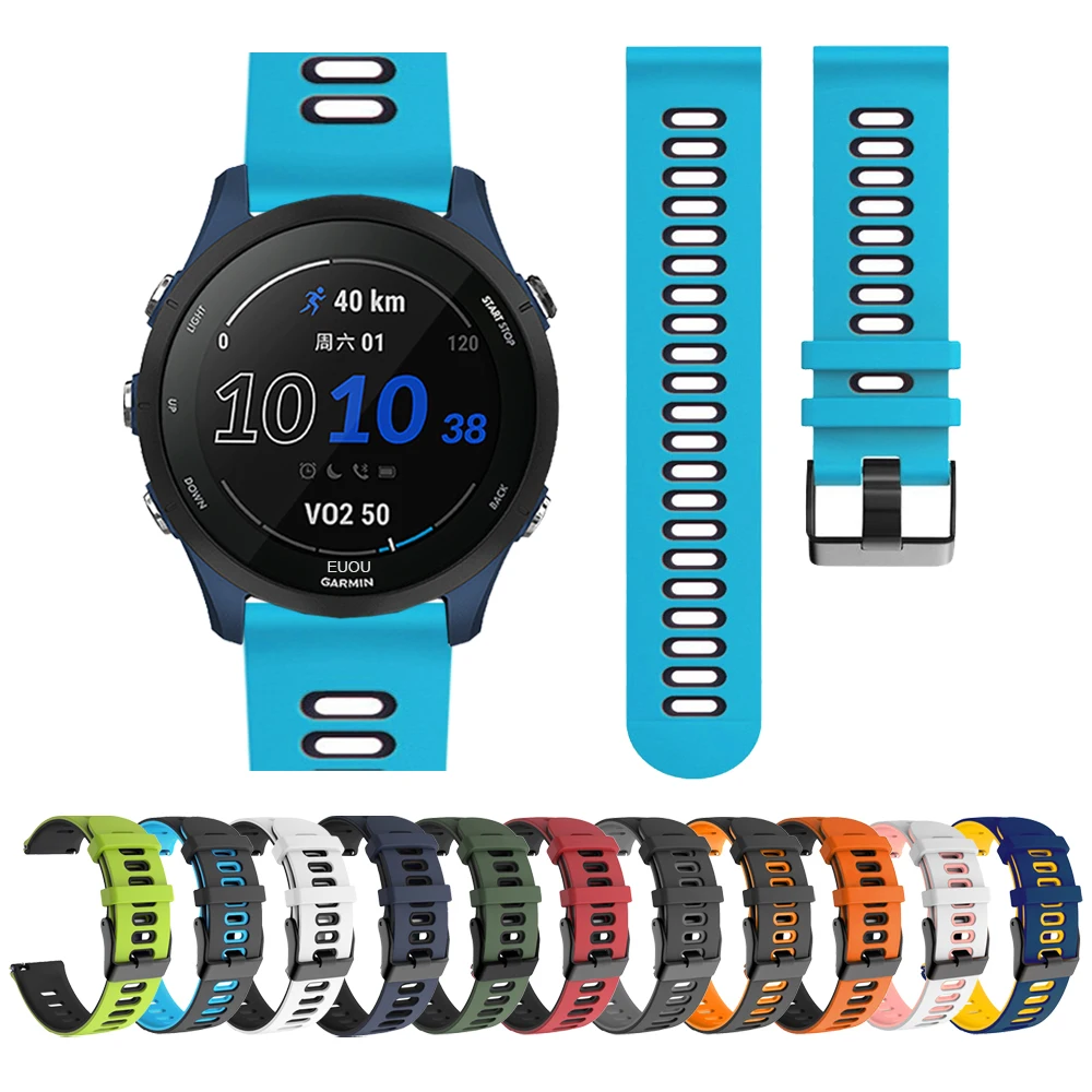 

Strap Wristband For Garmin Forerunner 255 Music 55 245 645 / Venu 2 Plus/Vivoactive 3 4 Sports Silicone Band Bracelet Watchband