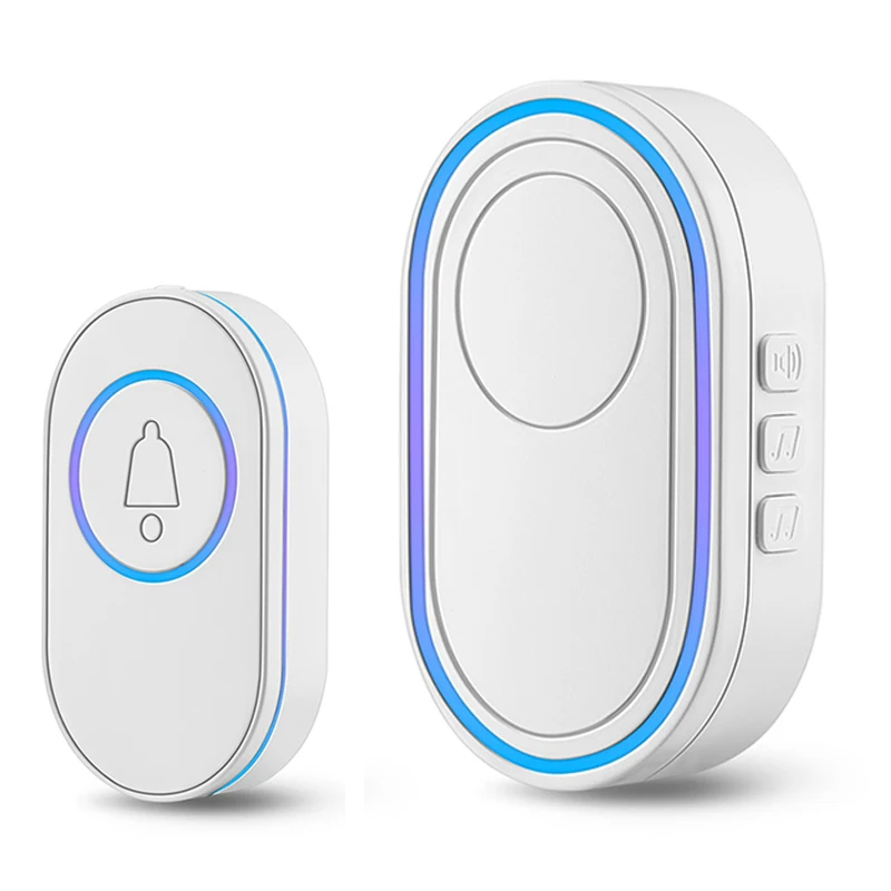 New Home Welcome Doorbell Intelligent Wireless Doorbell Waterproof Remote EU AU UK US Plug smart Door Bell Chime