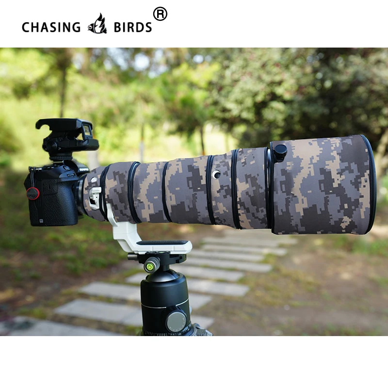 CHASING BIRDS camouflage lens coat for Olympus M.ZUIKO150 400 F4.5 TC 1.25X IS PRO waterproof and rainproof protective cover