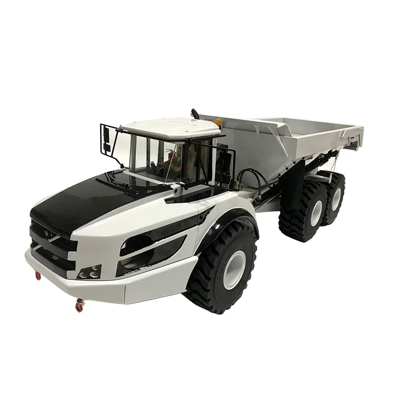 A40G zdalnie sterowana ciężarówka 1/14 wciągarka hydrauliczna 6x6 Model ciężarówki metalowa wywrotka modelowa zabawka dla chłopca zdalnie sterowanym