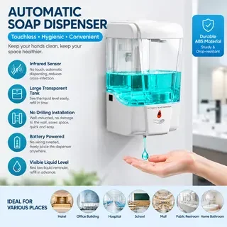 2026 New UpgradeNew Automatic Intelligent Sensor Soap Dispenser Large-capacity Hand Sanitizer Machine Wall-mounted Contactless