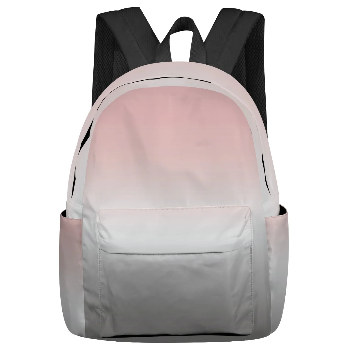 Pink Gray Gradient Women Man Backpacks Waterproof Multi-Pocket School Backpack For Student Boys Girls Laptop Book Pack Mochilas