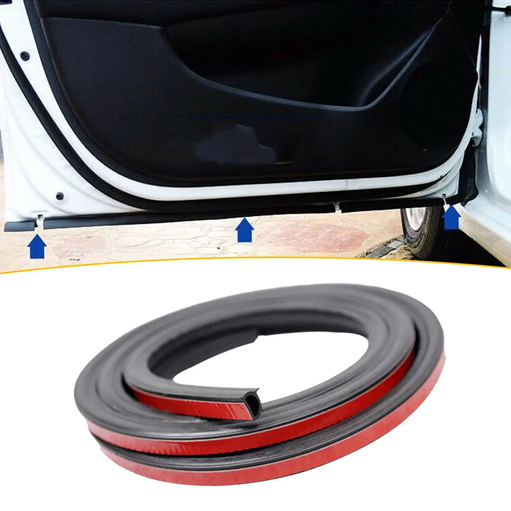 Sello de puerta de coche tipo Q, burlete de goma para aislamiento de ruido, tira de sellado del motor, embellecedor, accesorios para coche