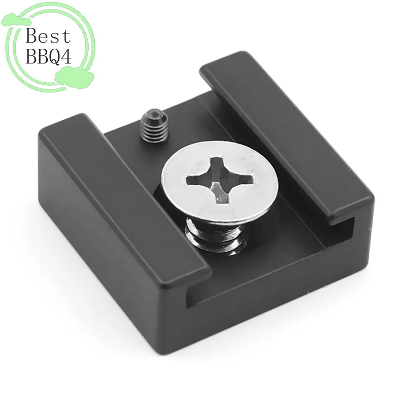 (BBQ4) Cold Shoe Mount Adapter 1/4 Screw for Camera Cage Tray Rig Bracket Umbrella Holder Flash Light LED Trigger Hot shoe Seat