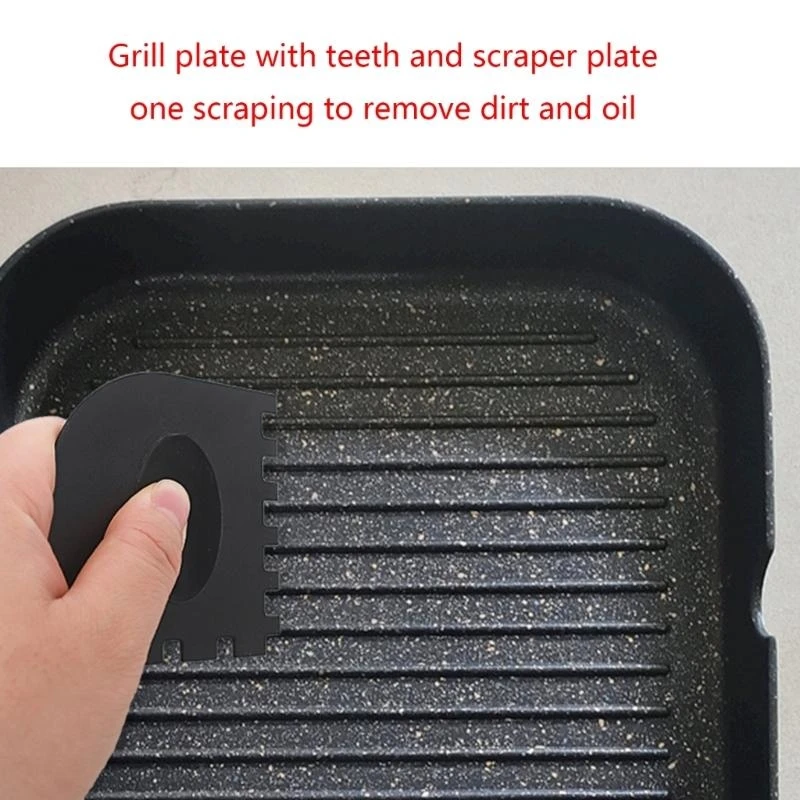  Mess-Free Cleaning Tool Set Plastic Scrapers for Kitchen Cookware Cleaning 3PCS Oil Remover Scraper Stain Cleaners Set