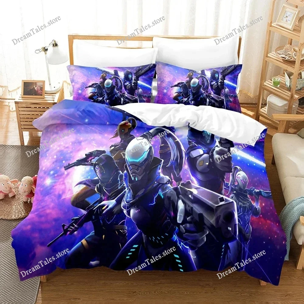 3D Print Free Fire Game Battlegrounds Bedding Set Duvet Cover Bed Set Quilt Cover Pillowcase Comforter King Queen Size Adult