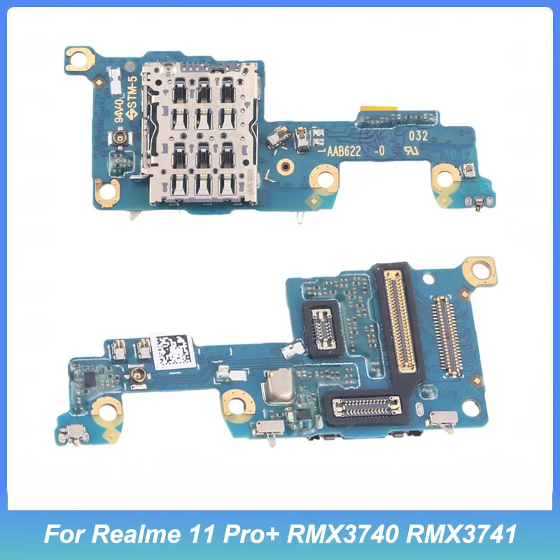 For Realme 11 Pro+ RMX3740 RMX3741 SIM Card Reader Board Flex Cable Board Repair Replacement Part