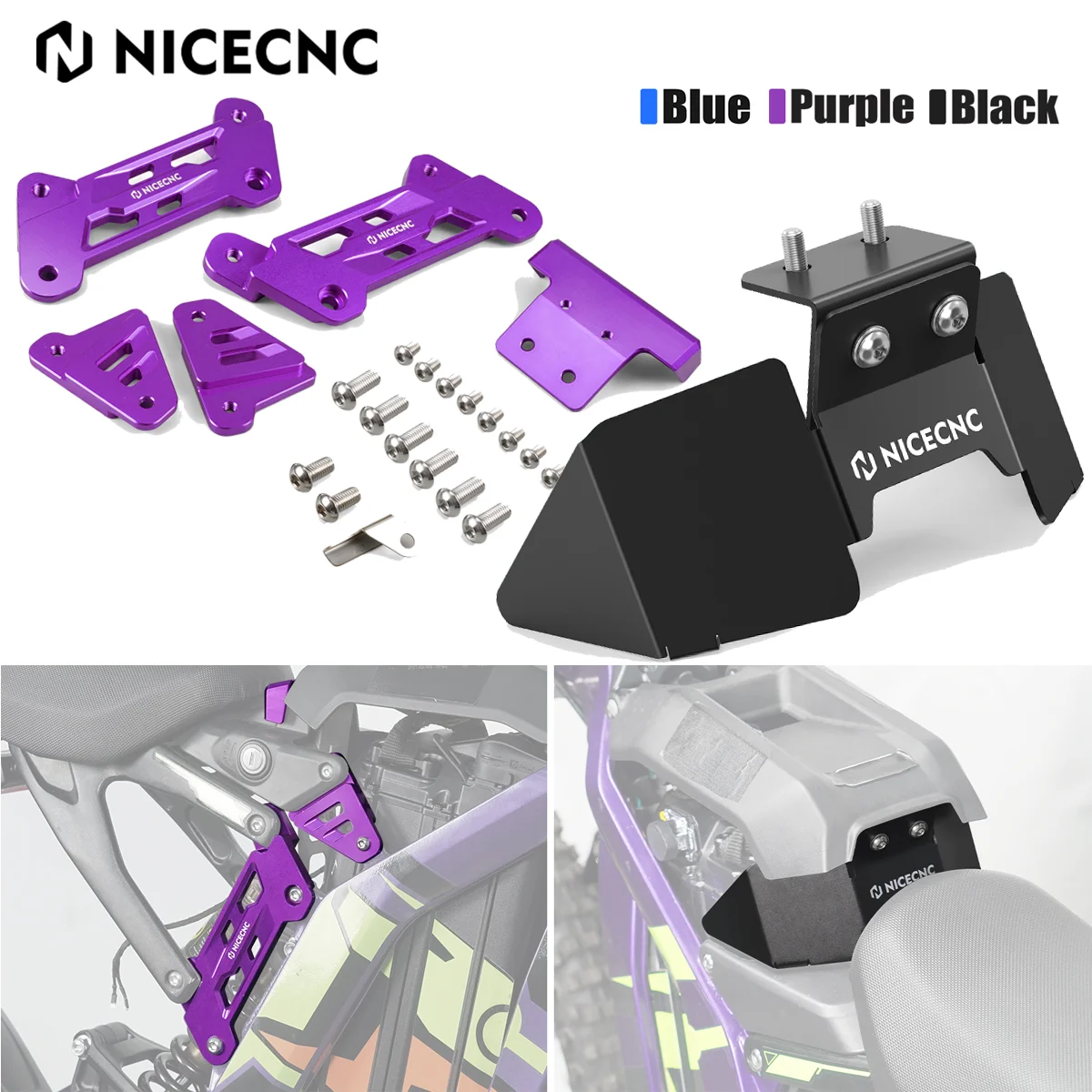

2025 2024 For Surron Electric Bike 50MM Seat Riser Battery Lid Extender Heighten Raise Bracket Kit For Surron Light Bee X S L1E