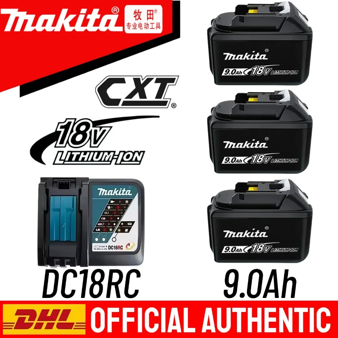 

Makita BL1860 18 В 9 Ач аккумуляторная батарея с зарядным устройством для сменной батареи Makita BL1860B BL1860 BL1850 DHP482