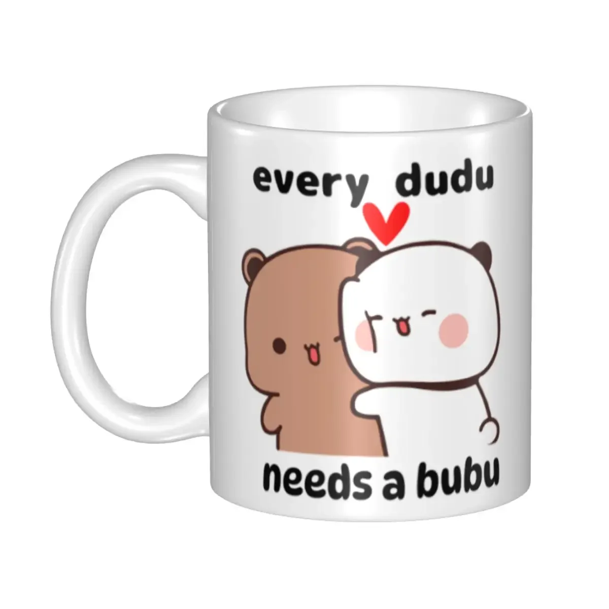 Dudu Bear Going To Sleep With Bubu Panda Mug Customized Coffee Ceramic Mug Cup Creative Gift