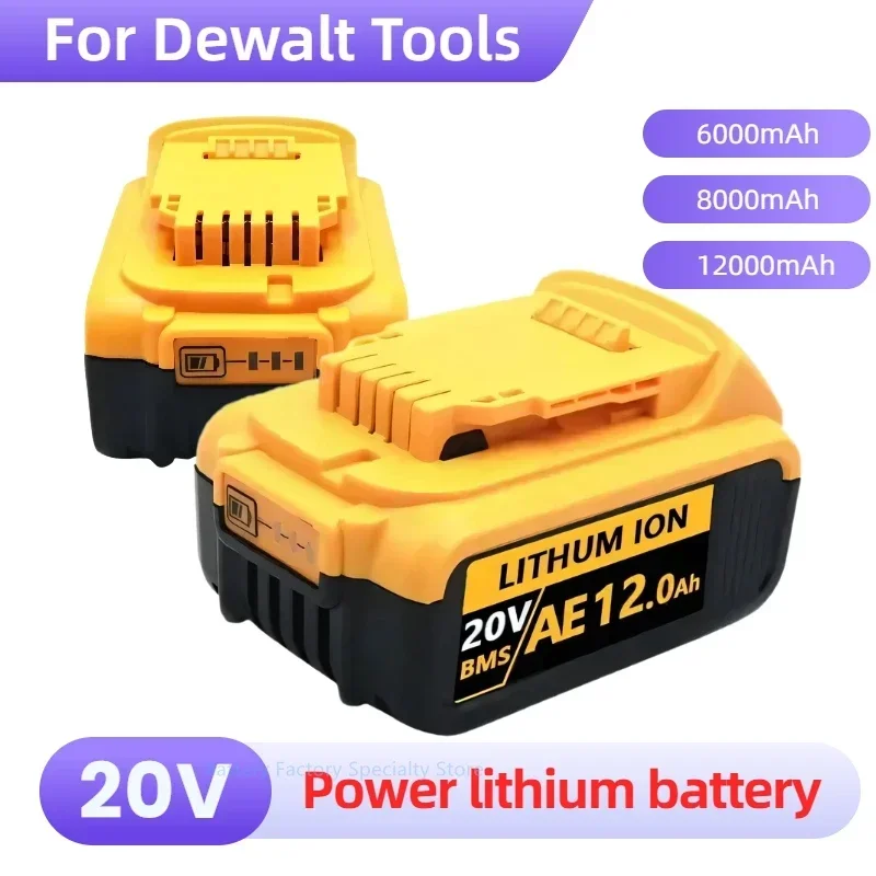 Oryginalny DCB200 20V 8000mAh wymienna bateria litowa do Dewalt 18V DCB184 DCB200 DCB182 DCB180 DCB181 DCB182 DCB201 DCB206