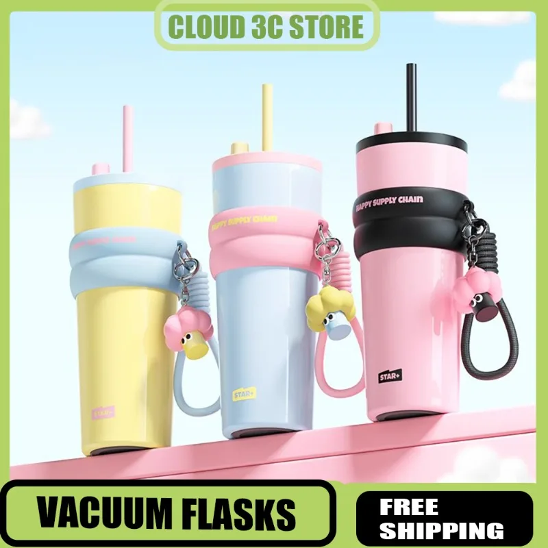 

Sidagar Thermos Bottle Double Drinking Cup Coffee Tea Mug Large Capacity Ceramic Inner Pot Water Cup Office Car Water Bottles