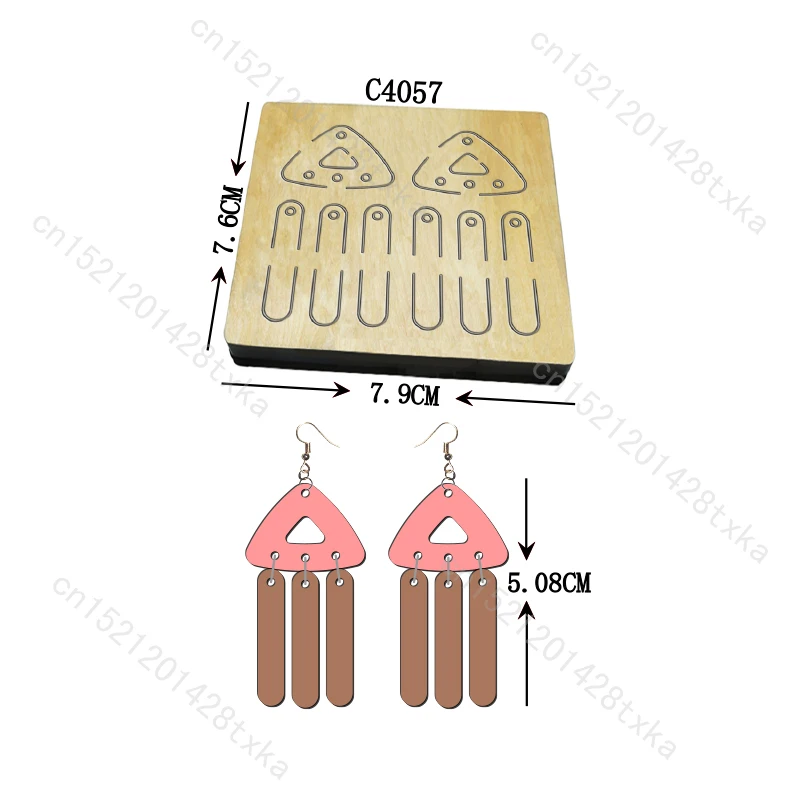 

Новые деревянные штампы для сережек, вырубные штампы для скрапбукинга C4057, несколько стилей