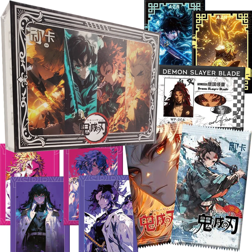 

Demon Slayer Fashion Trend Anime Creative Peripheral Collection Cards Fan Favorite Character Exquisite Cards Christmas Gift Toy