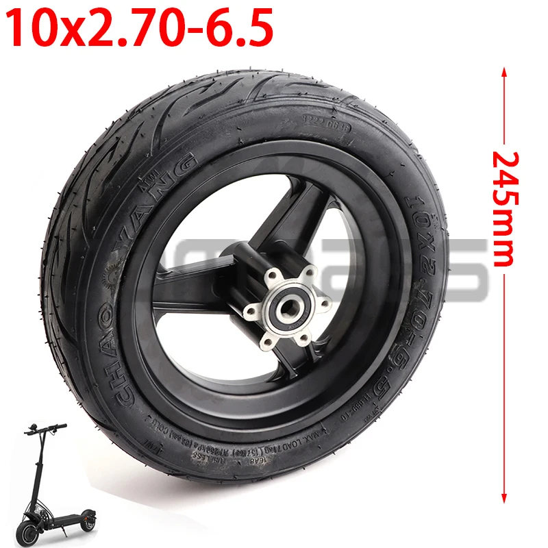 10x2.70-6.5 Tubeless Tire 6.5 inch aluminum alloy rim For Electric Scooter Balance Scooter Vacuum Tyre