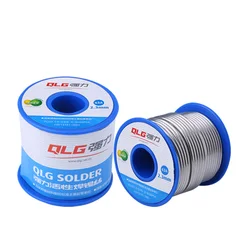 Novo qlg 0.8/1.0mm 75g/rolo 55/45 estanho liga de chumbo rosin núcleo 2% fluxo carretel de solda linha de solda fio limpo núcleo rosin