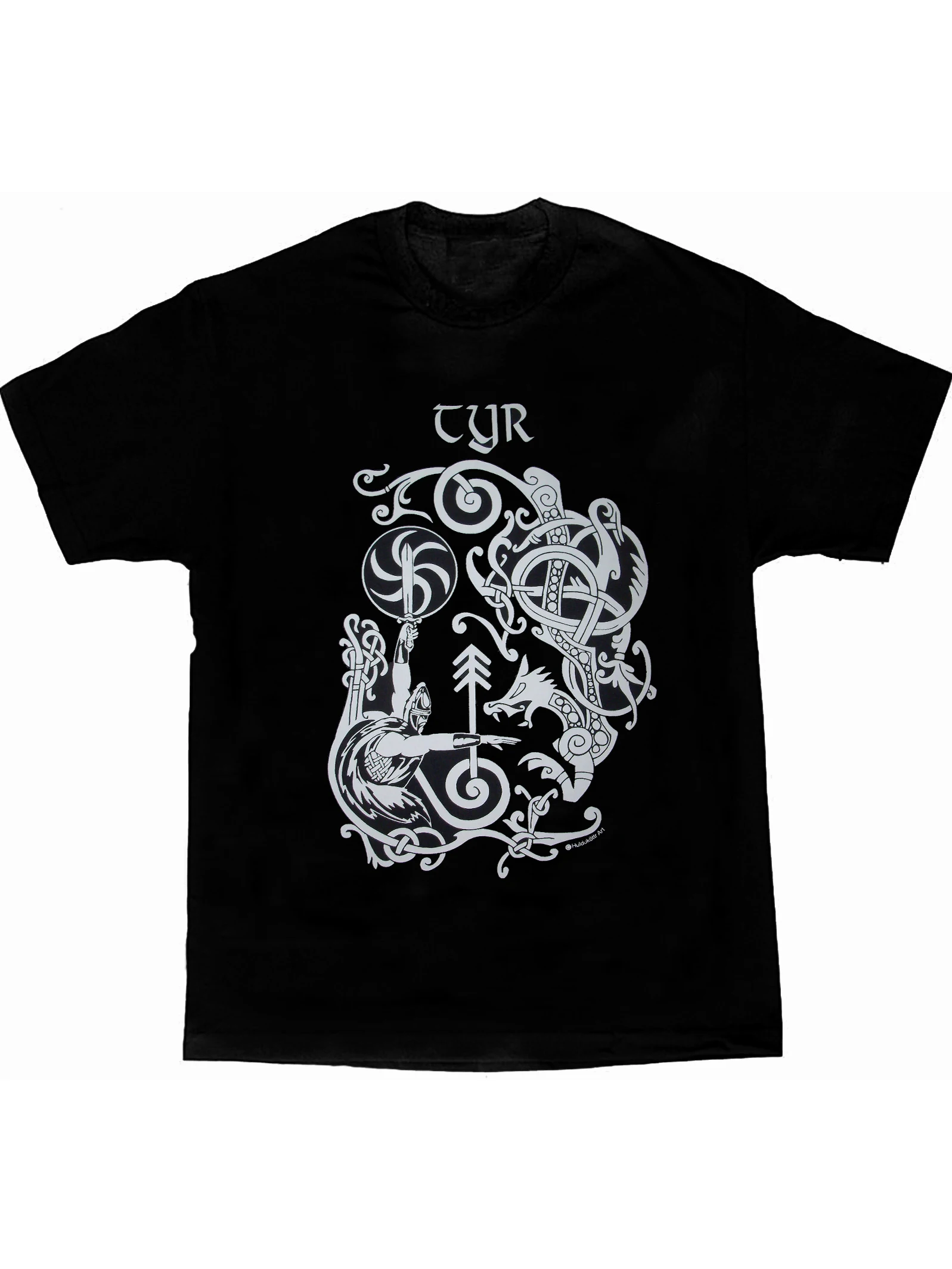 Norse Vi king God Tyr Rune T-Shirt. Summer Cotton Short Sleeve O-Neck Mens T Shirt New S-3XL