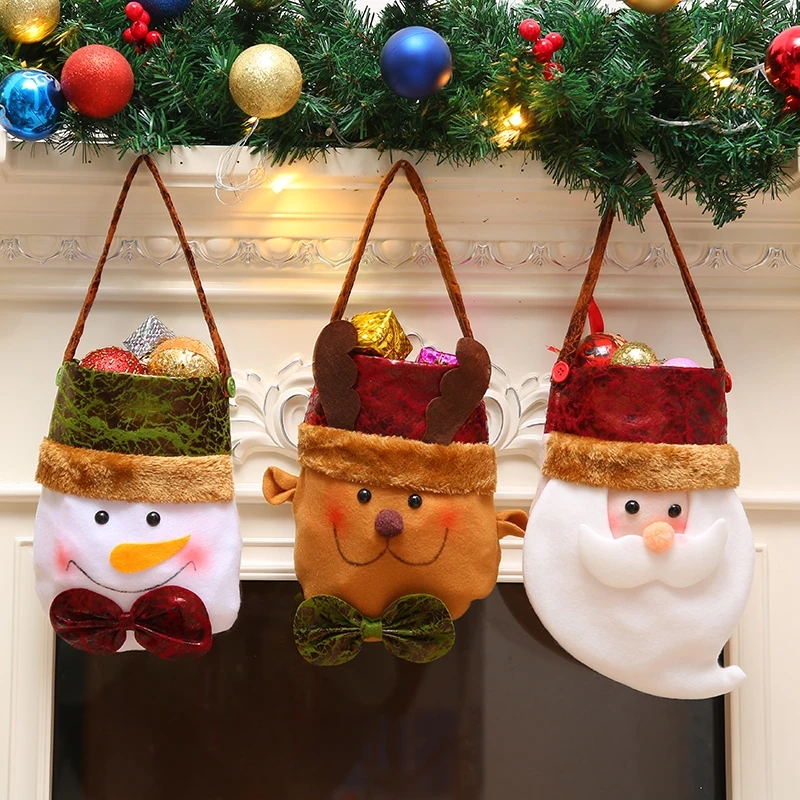 

Christmas Decorations Gift Bags Apple Bags Children's Gift Bags Candy Bags Christmas Tree Socks Packaging Snowman Props