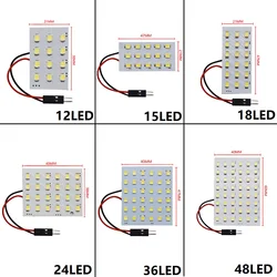 車のインテリア用の車の読書灯,車のドアライト24smd 36smd 48smdドーム,ブレーキパネルのライセンス,クリアランス,t10 w5w