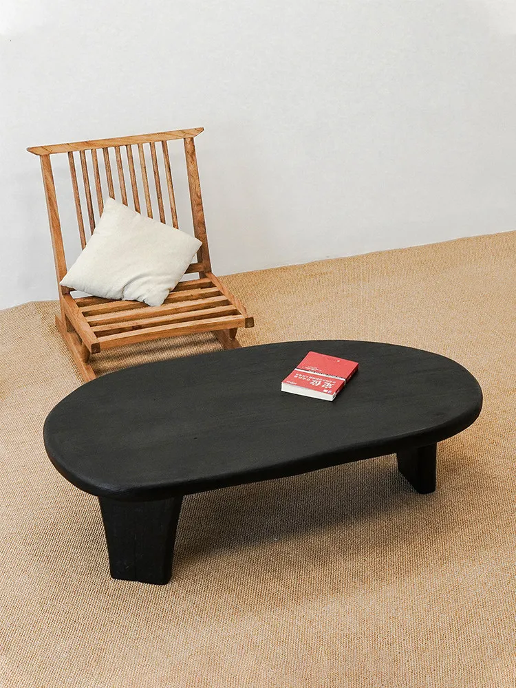 !@Retro Chinese Style Silent Wind Quiet Solid Wood Coffee Table Home Furniture No Assembly Required Guangdong Homestay Design